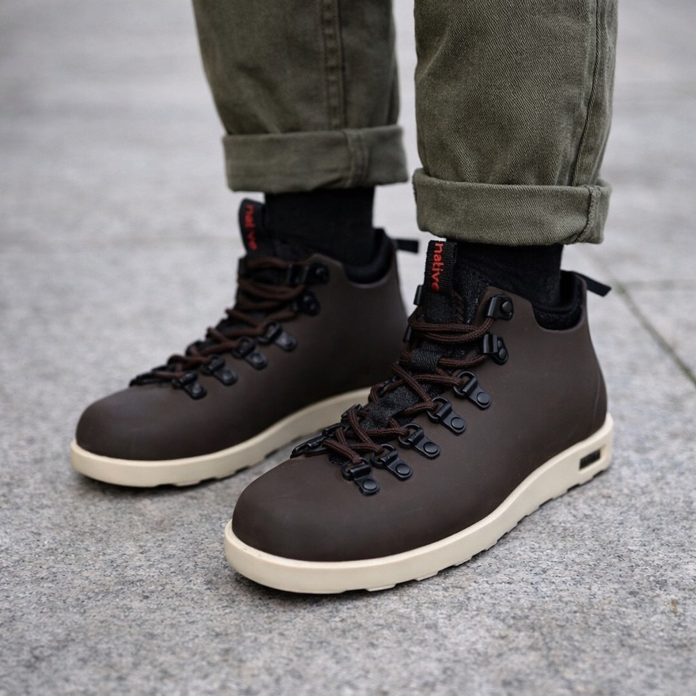 Native Shoes Fitzsimmons Citylite Boots | Brown & Cream | US W6/M4